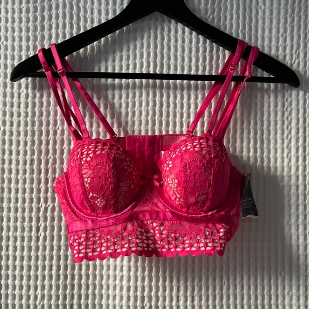 Cacique Seriously Sexy Collection fuchsia bra 34A